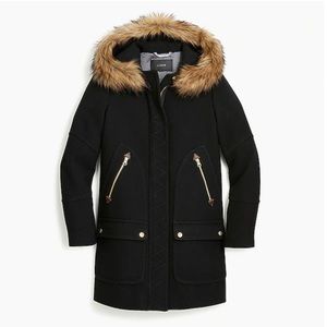 J. Crew Stadium Cloth Wool Parka Size 0